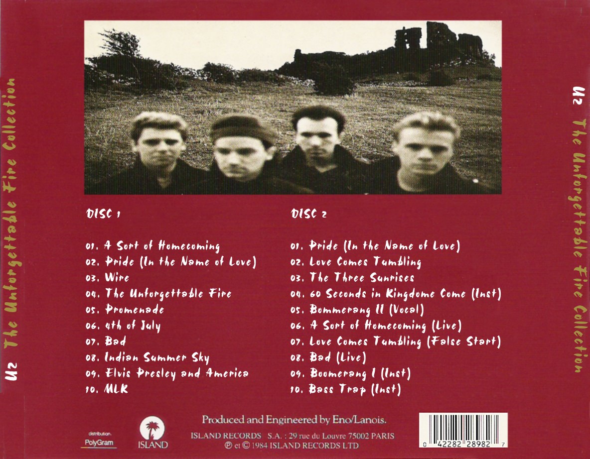 the unforgettable fire tour